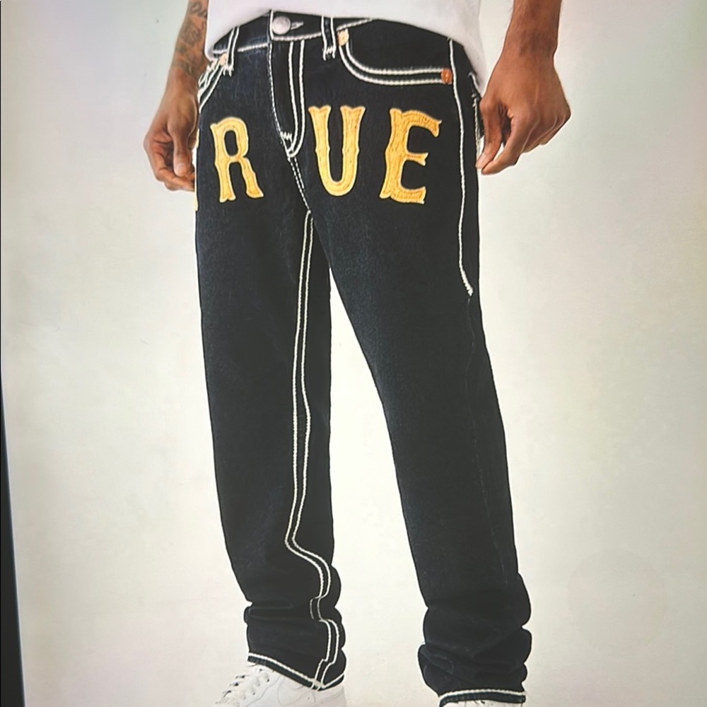True Religion Men's Black Jeans